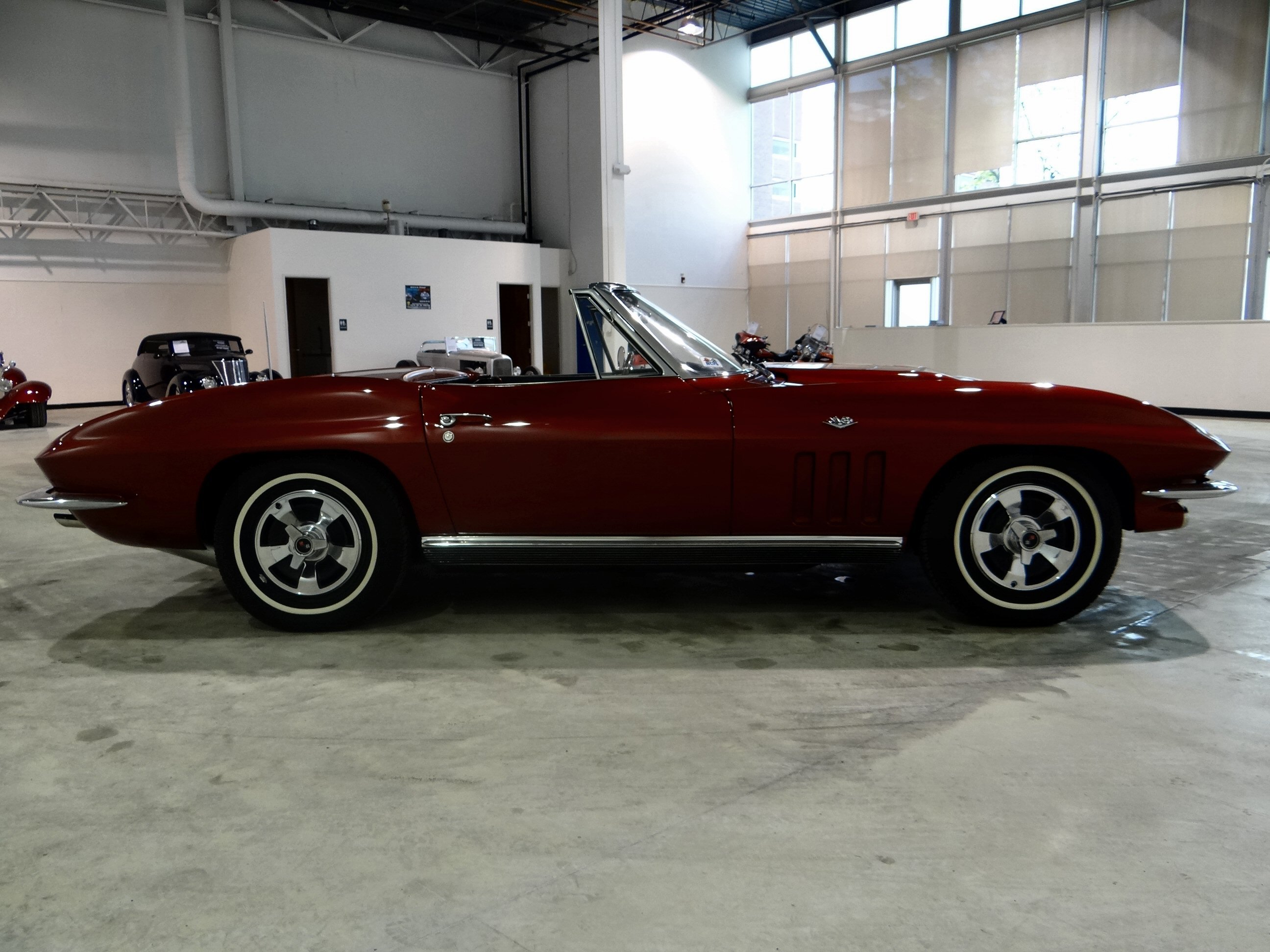 1966, Chevrolet, Corvette, Convertible, Muscle, Classic, Supercar Wallpaper