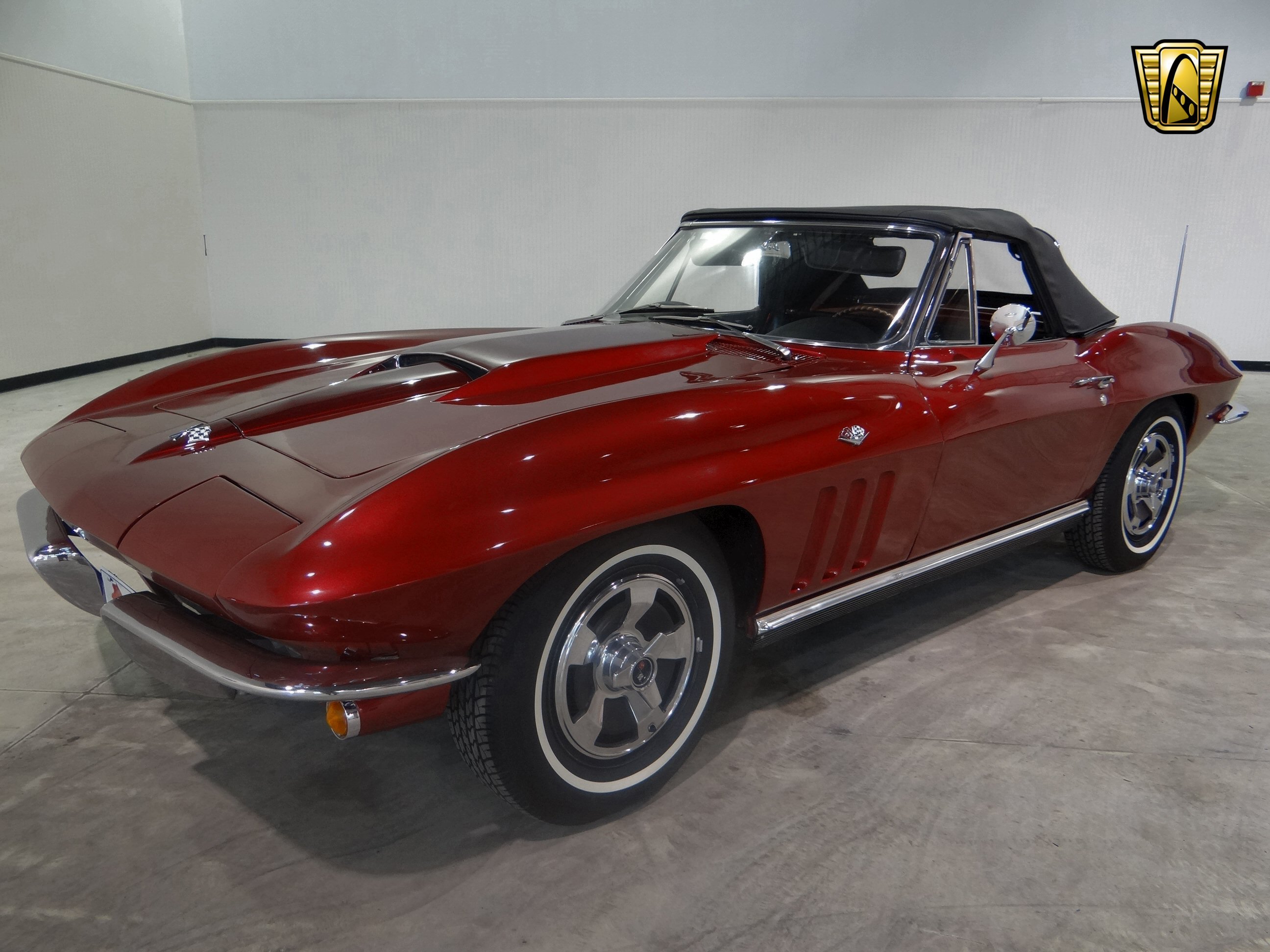 1966, Chevrolet, Corvette, Convertible, Muscle, Classic, Supercar Wallpaper