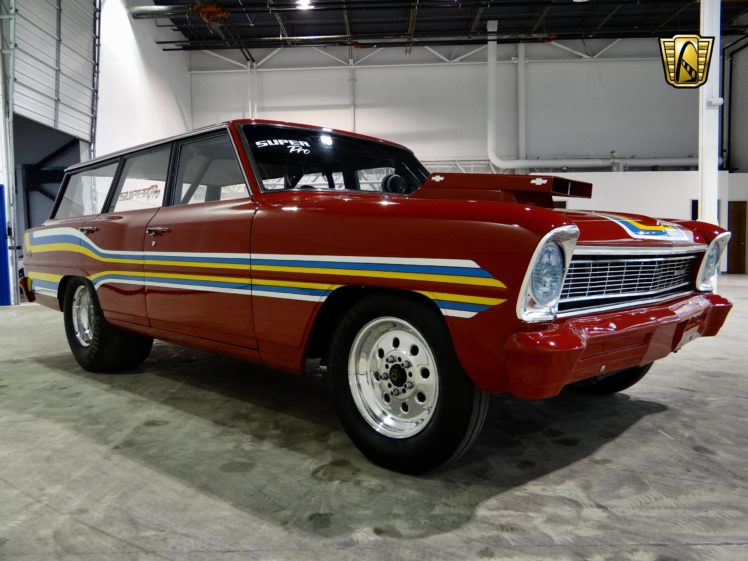 1966, Chevrolet, I i, Nova, Stationwagon, Classic, Hot, Rod, Rods, Drag, Racing, Race HD Wallpaper Desktop Background