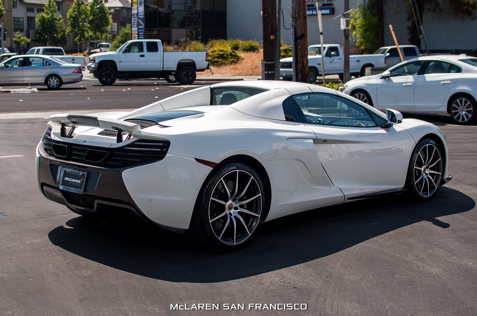 2015, 650s, Car, Mclaren, Pearl, White, Spider, Supercar, Vehicle, Wallpaper Wallpaper