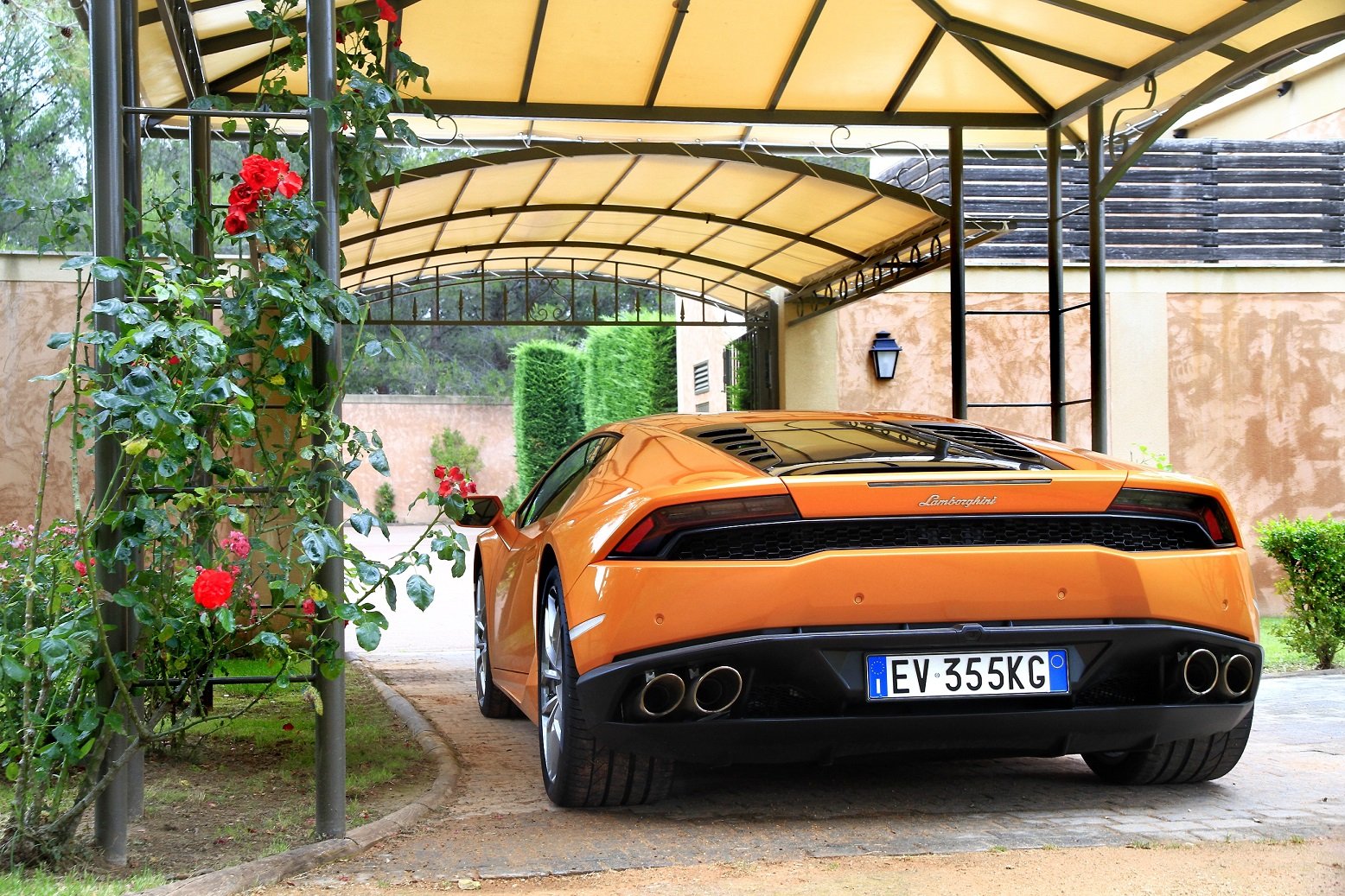 2014, 610, 4, Huracan, Lamborghini, Lb724, Orange, Supercar Wallpaper