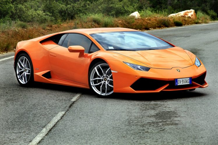 2014, 610, 4, Huracan, Lamborghini, Lb724, Orange, Supercar HD Wallpaper Desktop Background