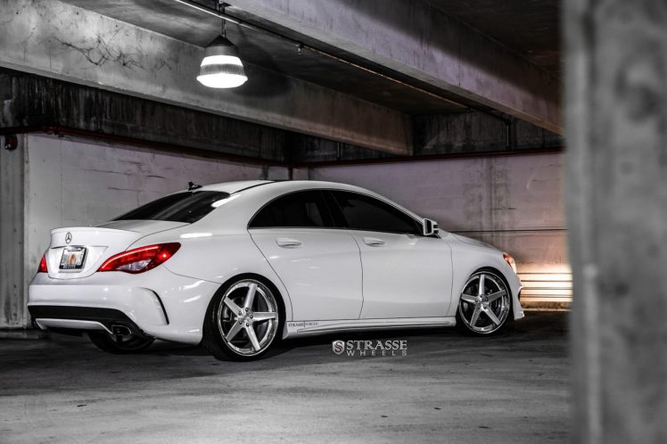 mercedes, Benz, Cla, Strasse, Wheels, Tuning, White HD Wallpaper Desktop Background