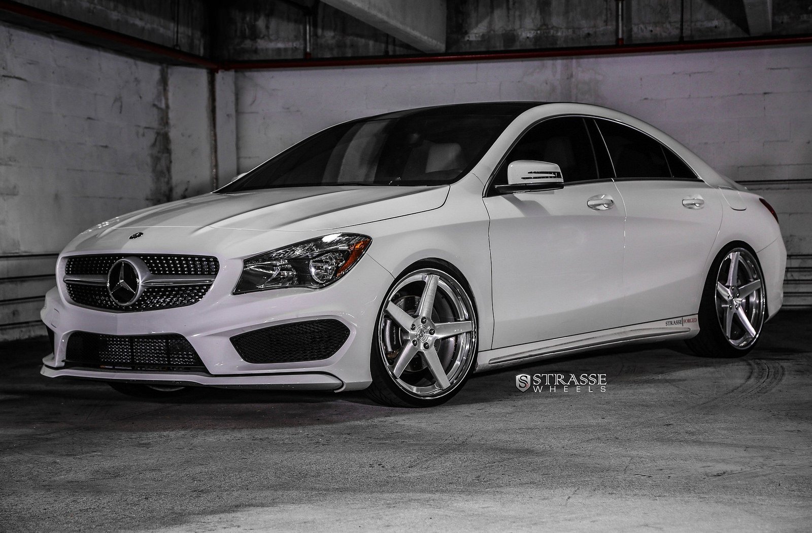 mercedes, Benz, Cla, Strasse, Wheels, Tuning, White Wallpaper