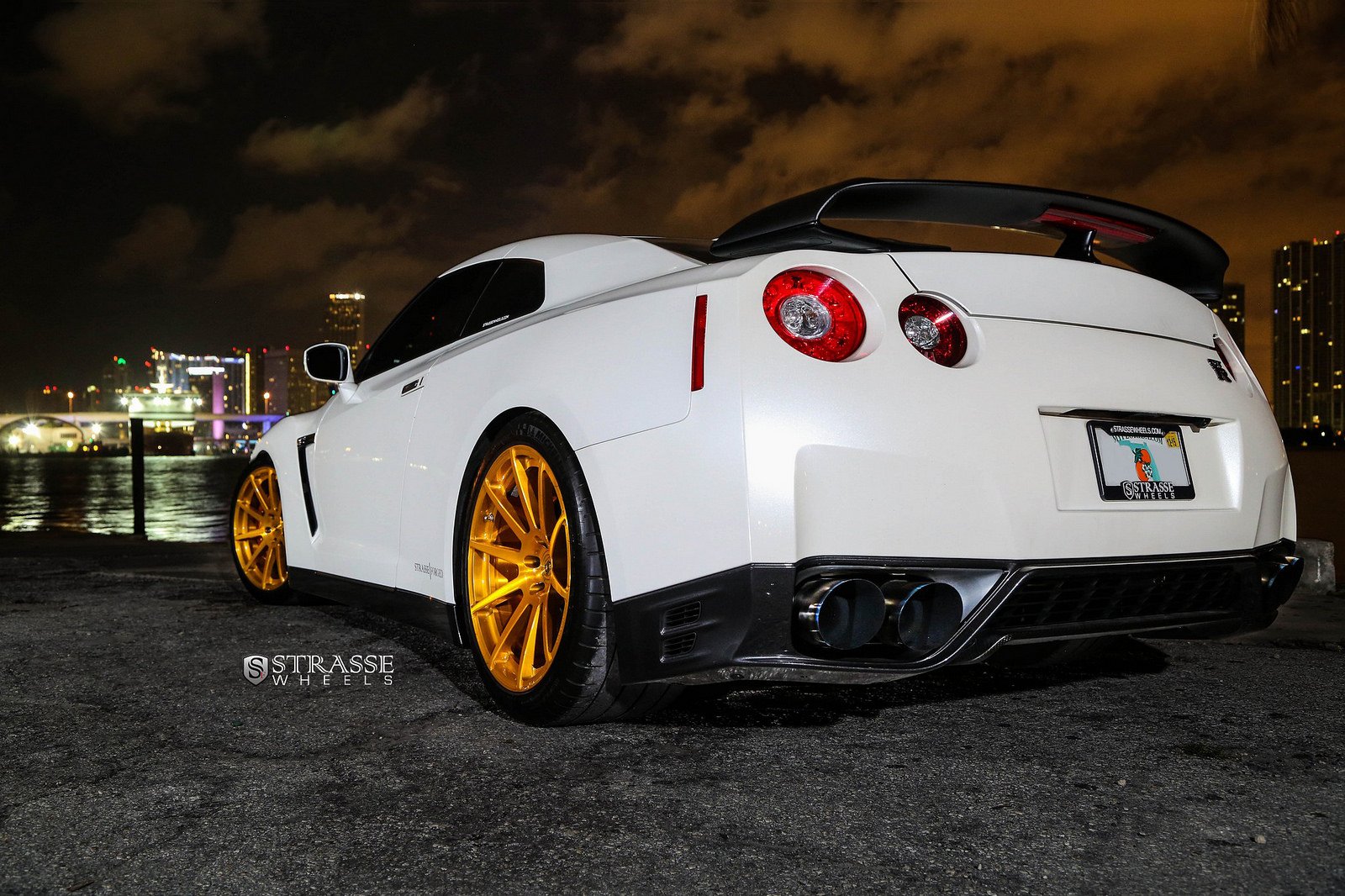 gtr, Nissan, Strasse, Tuning, Wheels, White Wallpaper