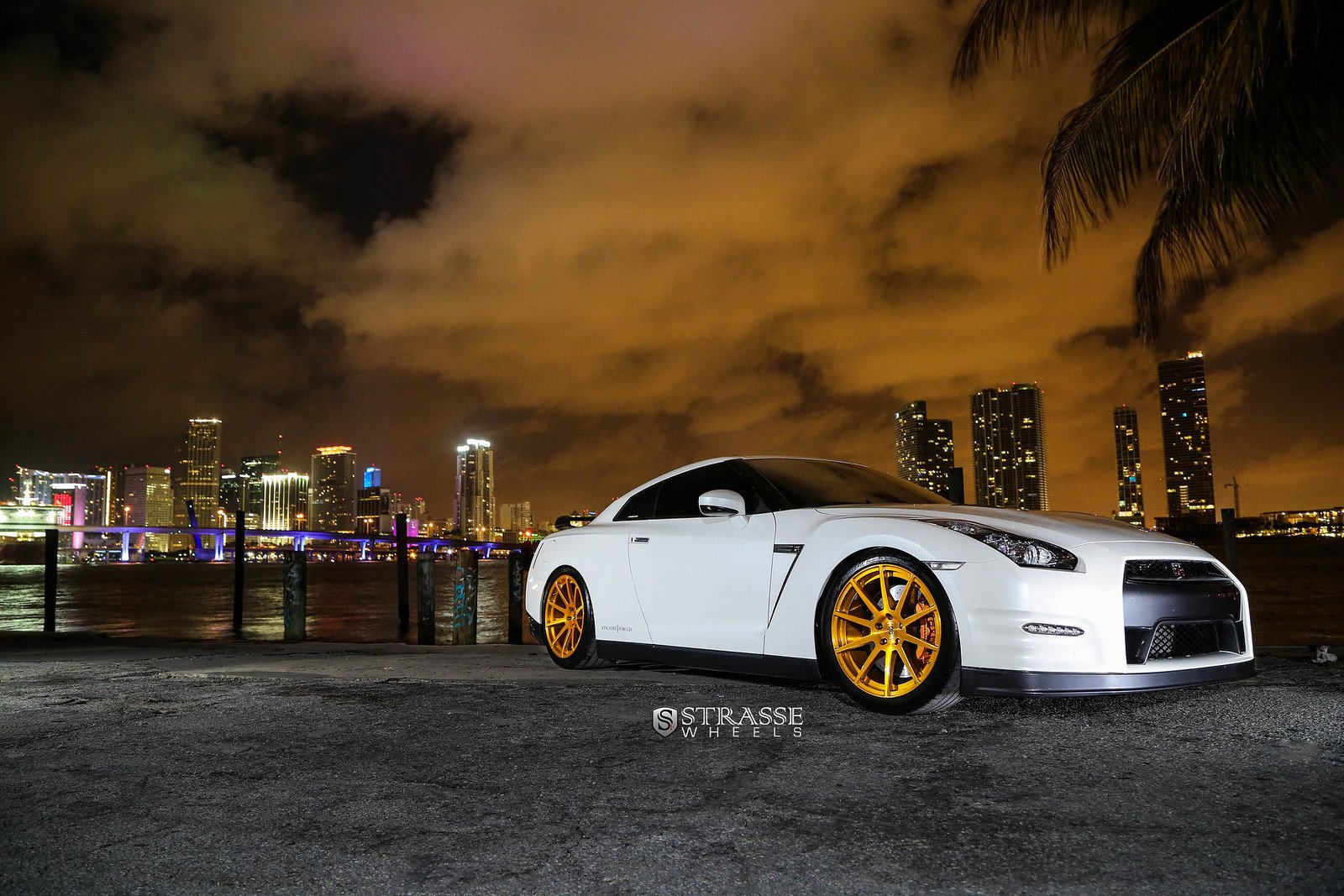gtr, Nissan, Strasse, Tuning, Wheels, White Wallpaper