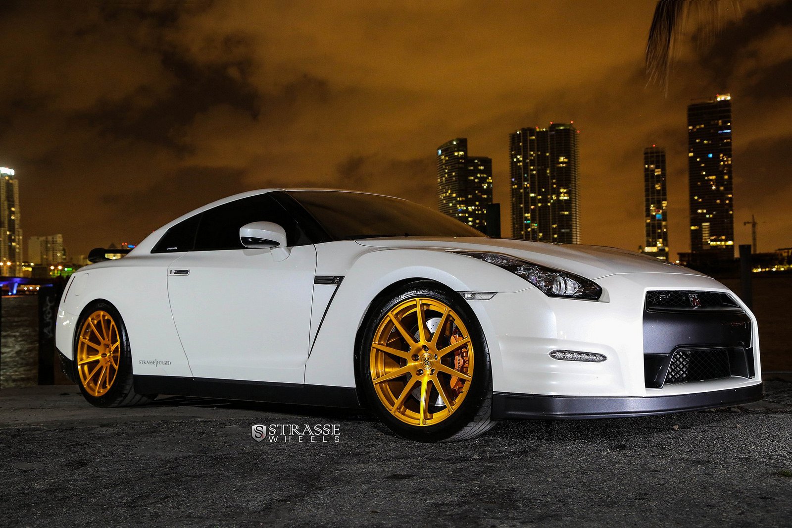 gtr, Nissan, Strasse, Tuning, Wheels, White Wallpaper