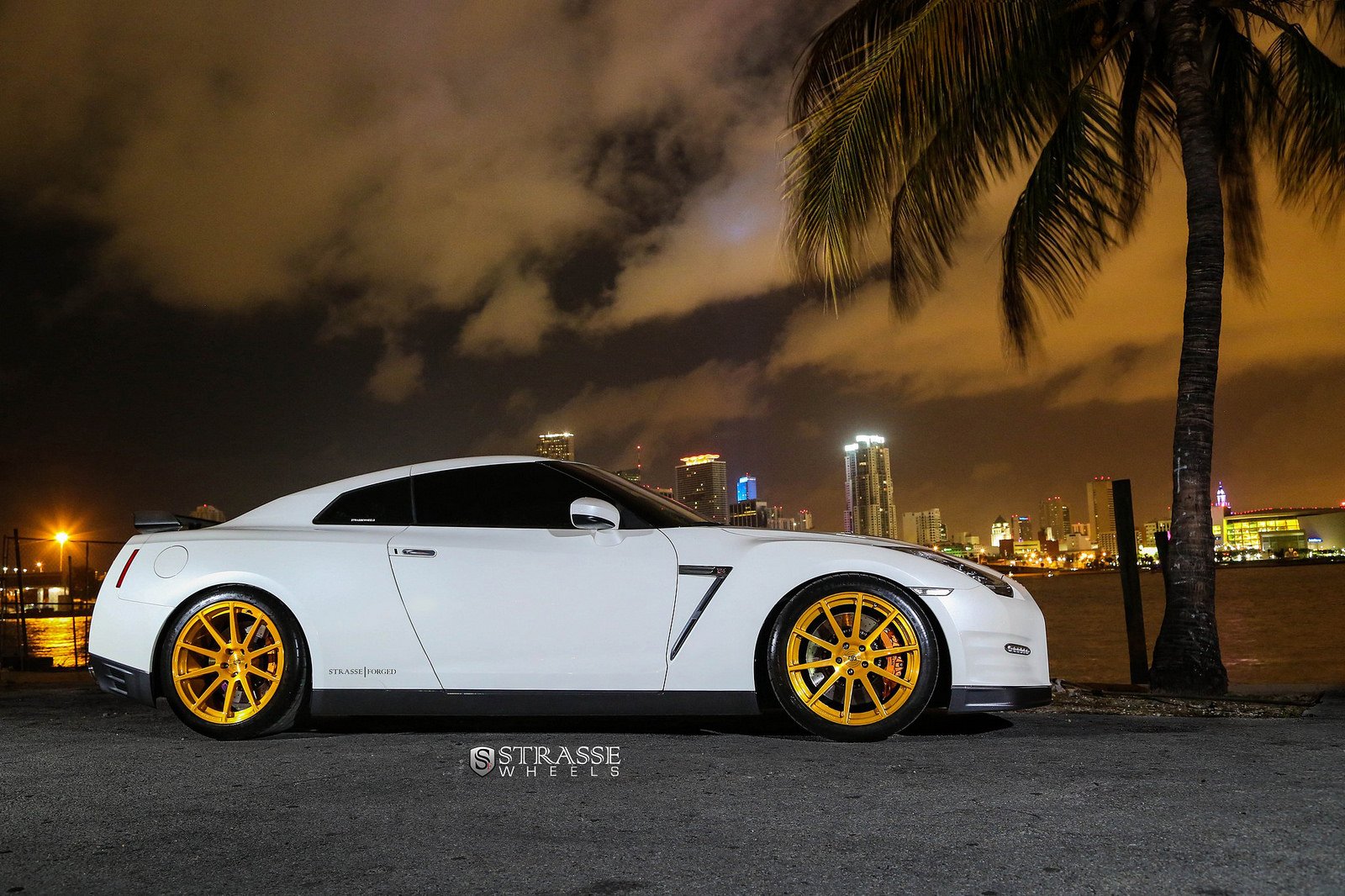 gtr, Nissan, Strasse, Tuning, Wheels, White Wallpaper