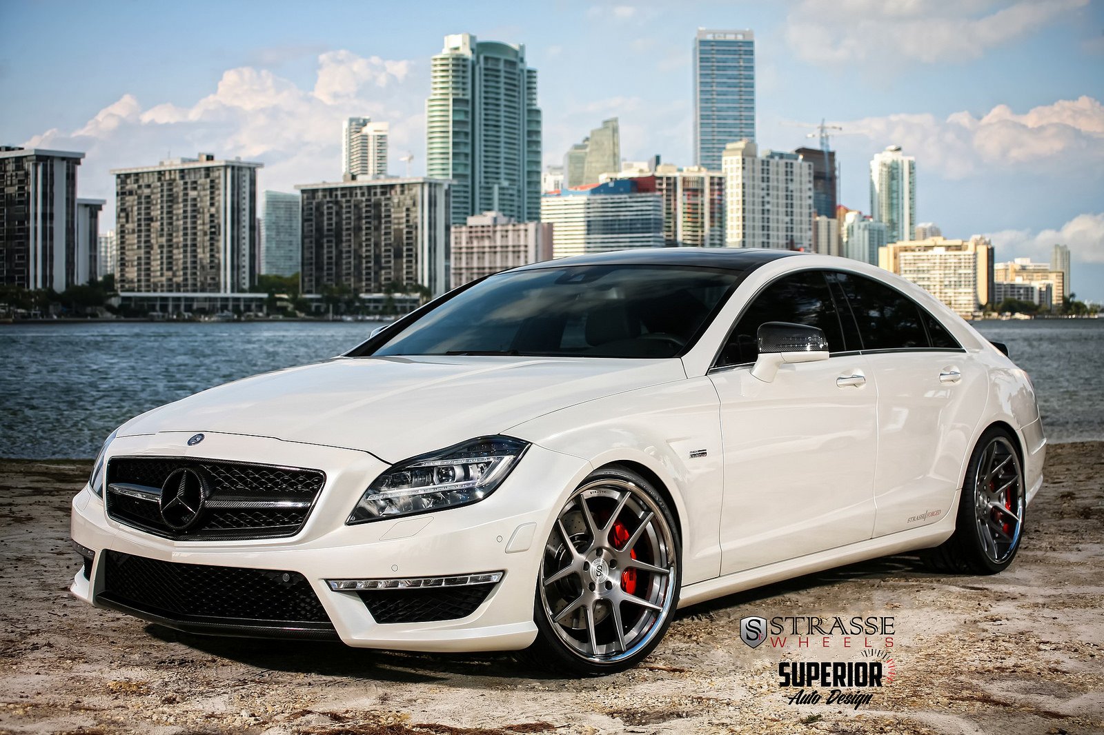 mercedes, Cls63, Amg, Strasse, Wheels, Tuning, Cars, White Wallpaper