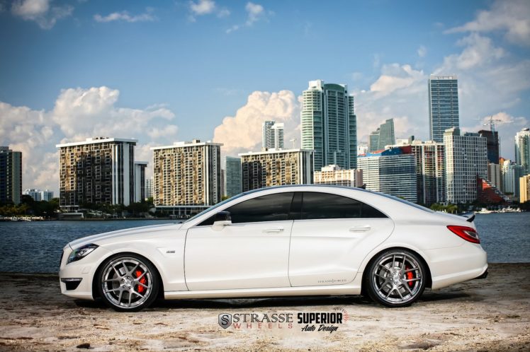 mercedes, Cls63, Amg, Strasse, Wheels, Tuning, Cars, White HD Wallpaper Desktop Background