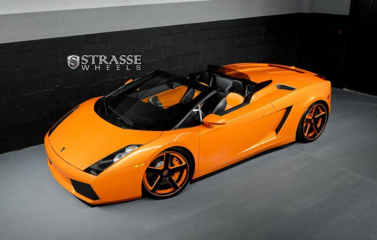 orange, Cars, Gallardo, Italia, Lamborghini, Spider, Strasse, Supercar, Vehicles, Wheels HD Wallpaper Desktop Background