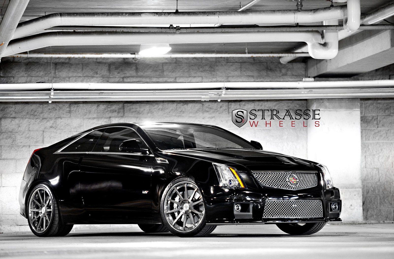 cadillac, Cars, Coupe, Cts, V, Strasse, Tuning, Wheels, Black Wallpaper