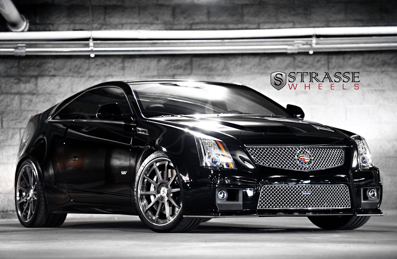 cadillac, Cars, Coupe, Cts, V, Strasse, Tuning, Wheels, Black Wallpaper