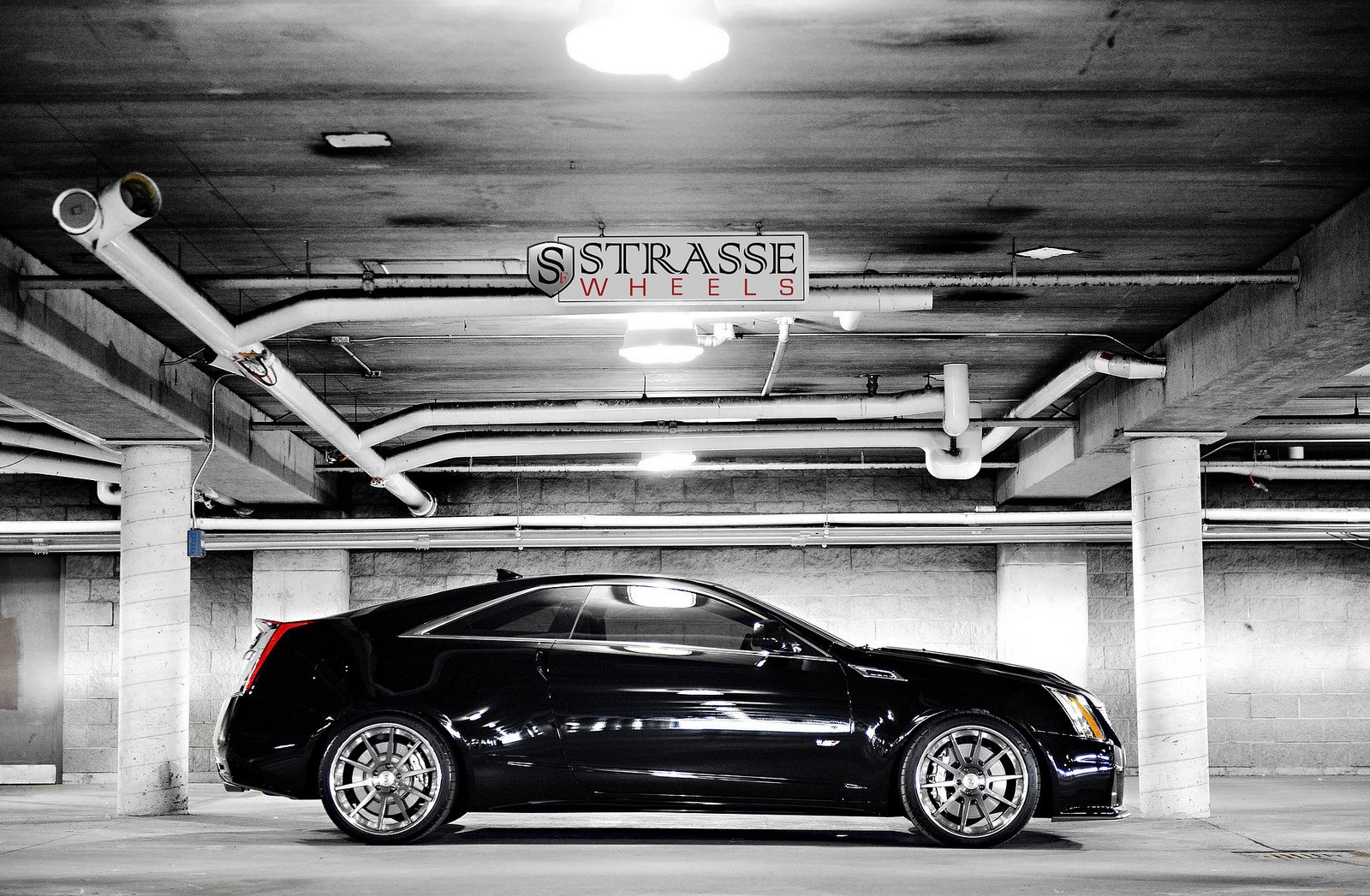 cadillac, Cars, Coupe, Cts, V, Strasse, Tuning, Wheels, Black Wallpaper