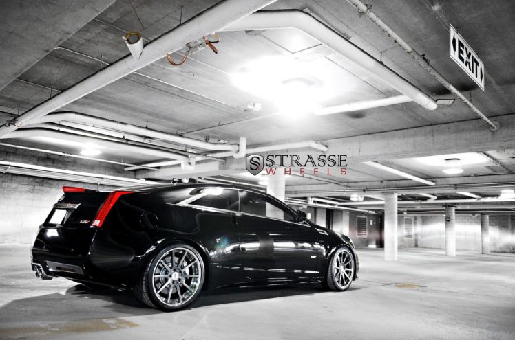 cadillac, Cars, Coupe, Cts, V, Strasse, Tuning, Wheels, Black HD Wallpaper Desktop Background