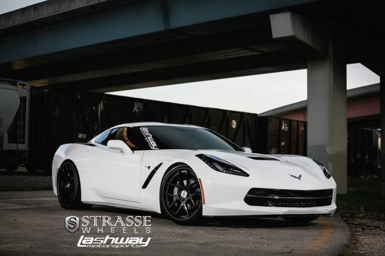cars, Corvette, Stingray, Strasse, Tuning, Wheels, Whitee HD Wallpaper Desktop Background