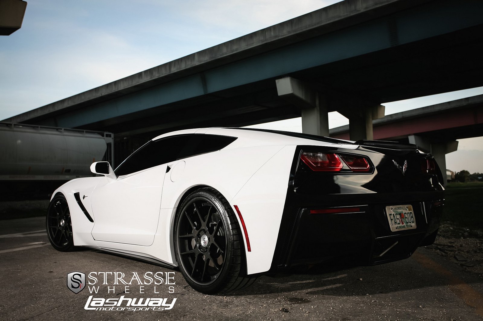 cars, Corvette, Stingray, Strasse, Tuning, Wheels, Whitee Wallpaper