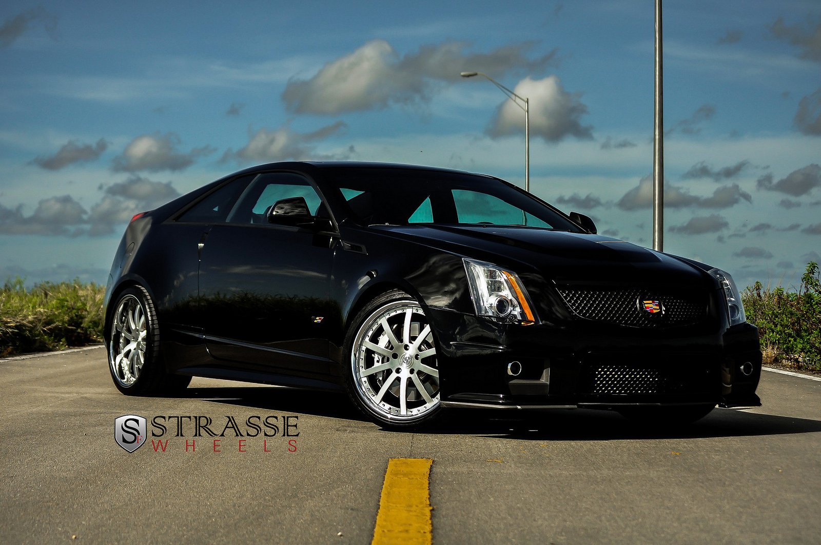 black, Cadillac, Cars, Coupe, Cts v, Strasse, Tuning, Wheels Wallpaper