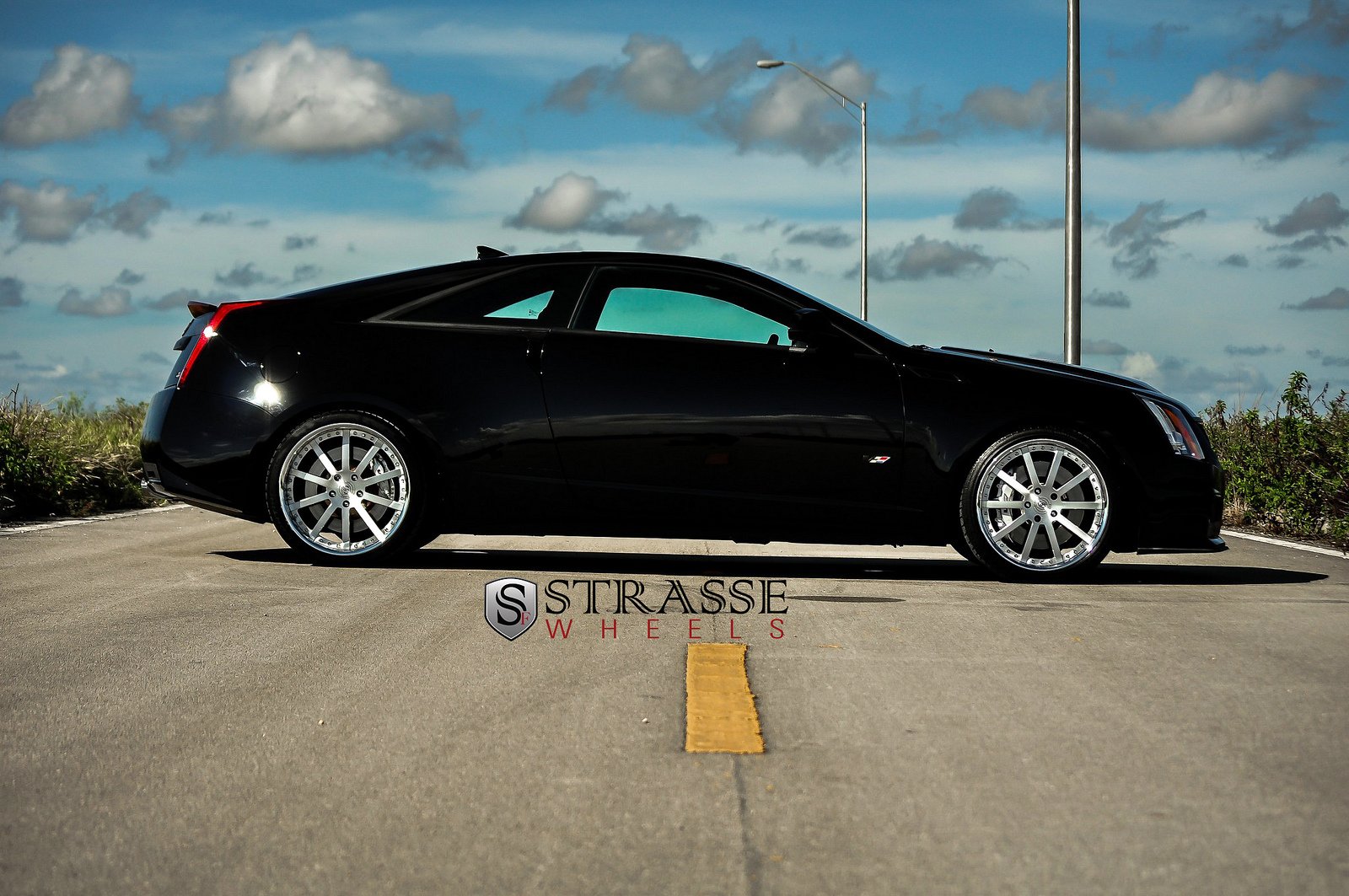 black, Cadillac, Cars, Coupe, Cts v, Strasse, Tuning, Wheels Wallpapers ...