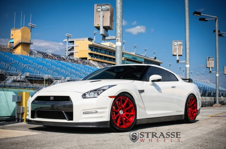 cars, Gtr, Nissan, Strasse, Tuning, Wheels, White HD Wallpaper Desktop Background