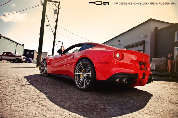 f12, Ferrari, Purwheels, Tuning, Wheels HD Wallpaper Desktop Background