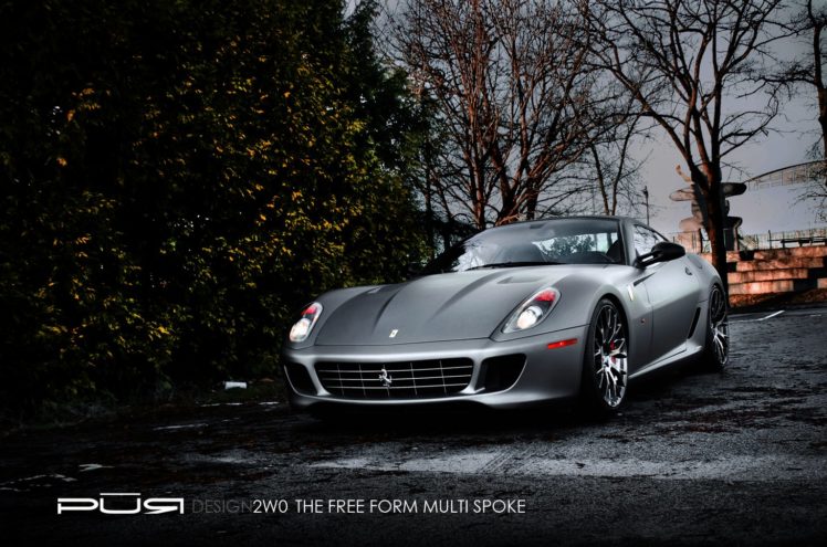 599, Gtb, Ferrari, Purwheels, Tuning, Wheels HD Wallpaper Desktop Background