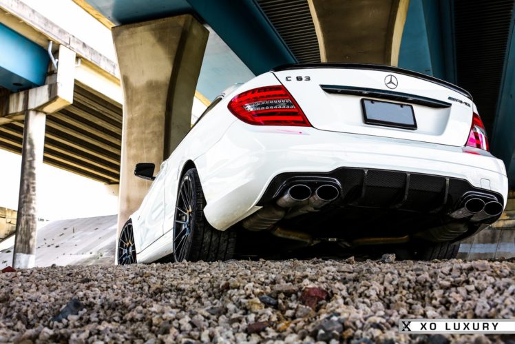 amg, C63, Coupe, White, Mercedes, Tuning HD Wallpaper Desktop Background