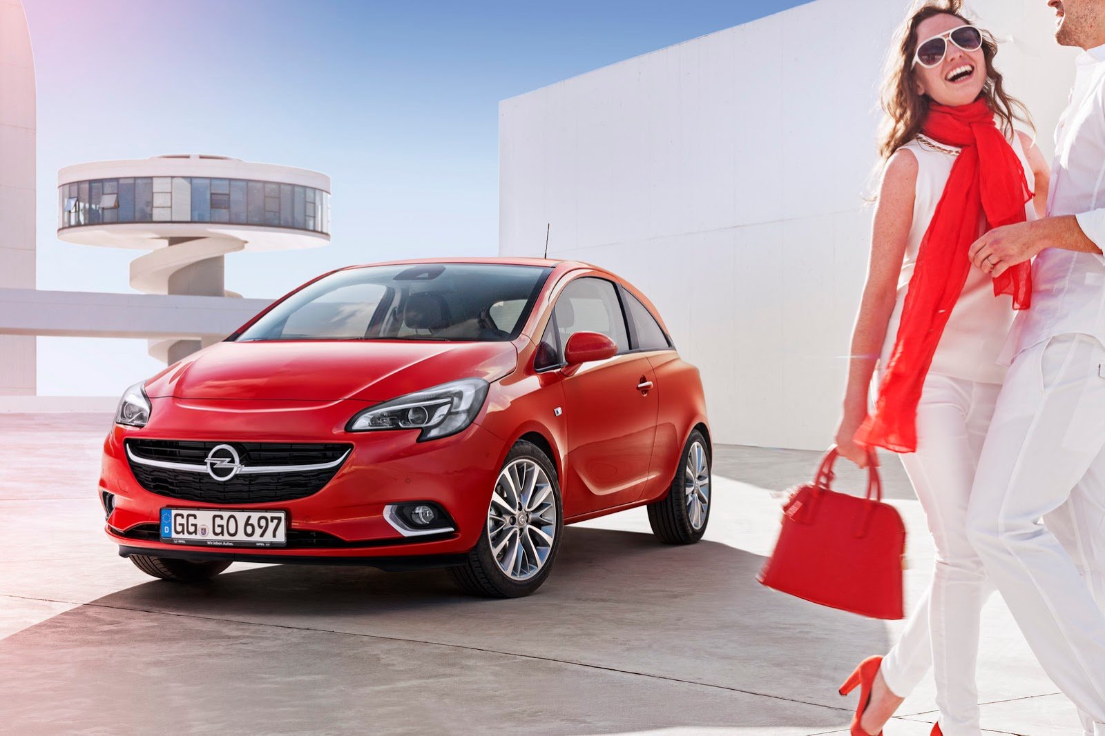 2014, Opel, Corsa, Red, Germany, Cars Wallpaper
