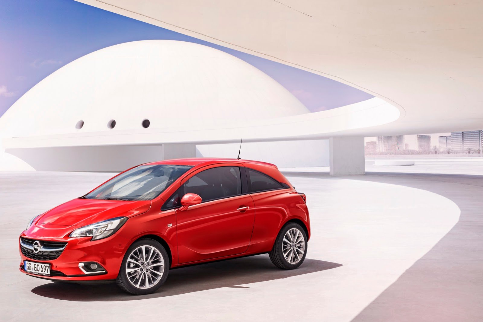 2014, Opel, Corsa, Red, Germany, Cars Wallpaper