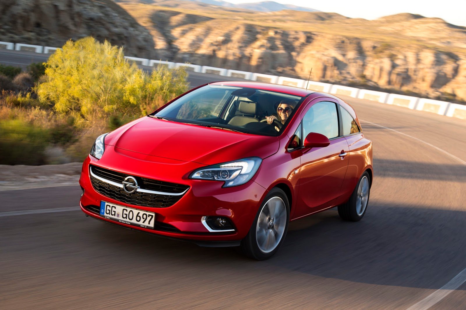 2014, Opel, Corsa, Red, Germany, Cars Wallpaper