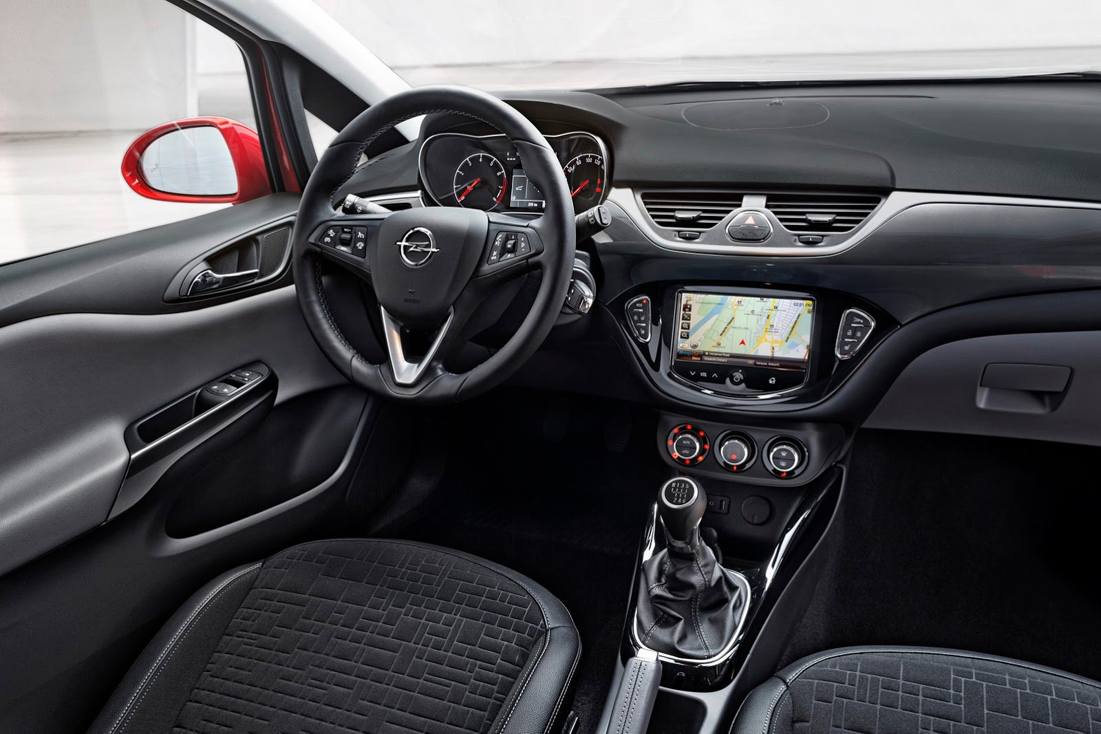 2014, Opel, Corsa, Red, Germany, Cars, Interior Wallpaper