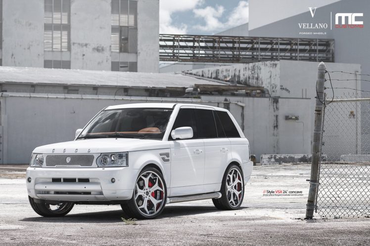 range, Rover, Vellano, Wheels, Tuning, Cars, White HD Wallpaper Desktop Background