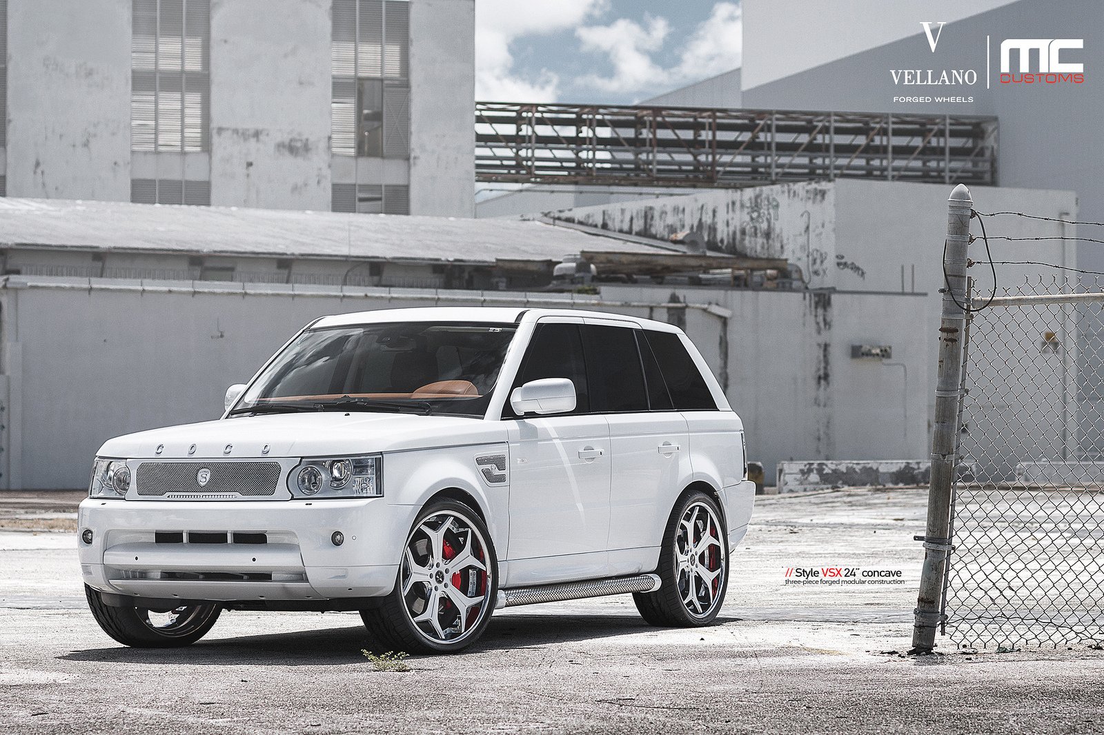 range, Rover, Vellano, Wheels, Tuning, Cars, White Wallpaper