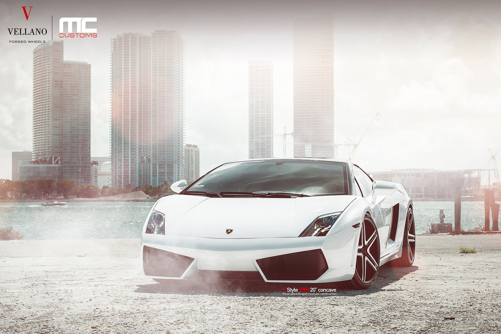 lamborghini, Gallardo, Vellano, Wheels, Tuning, Cars, White Wallpaper