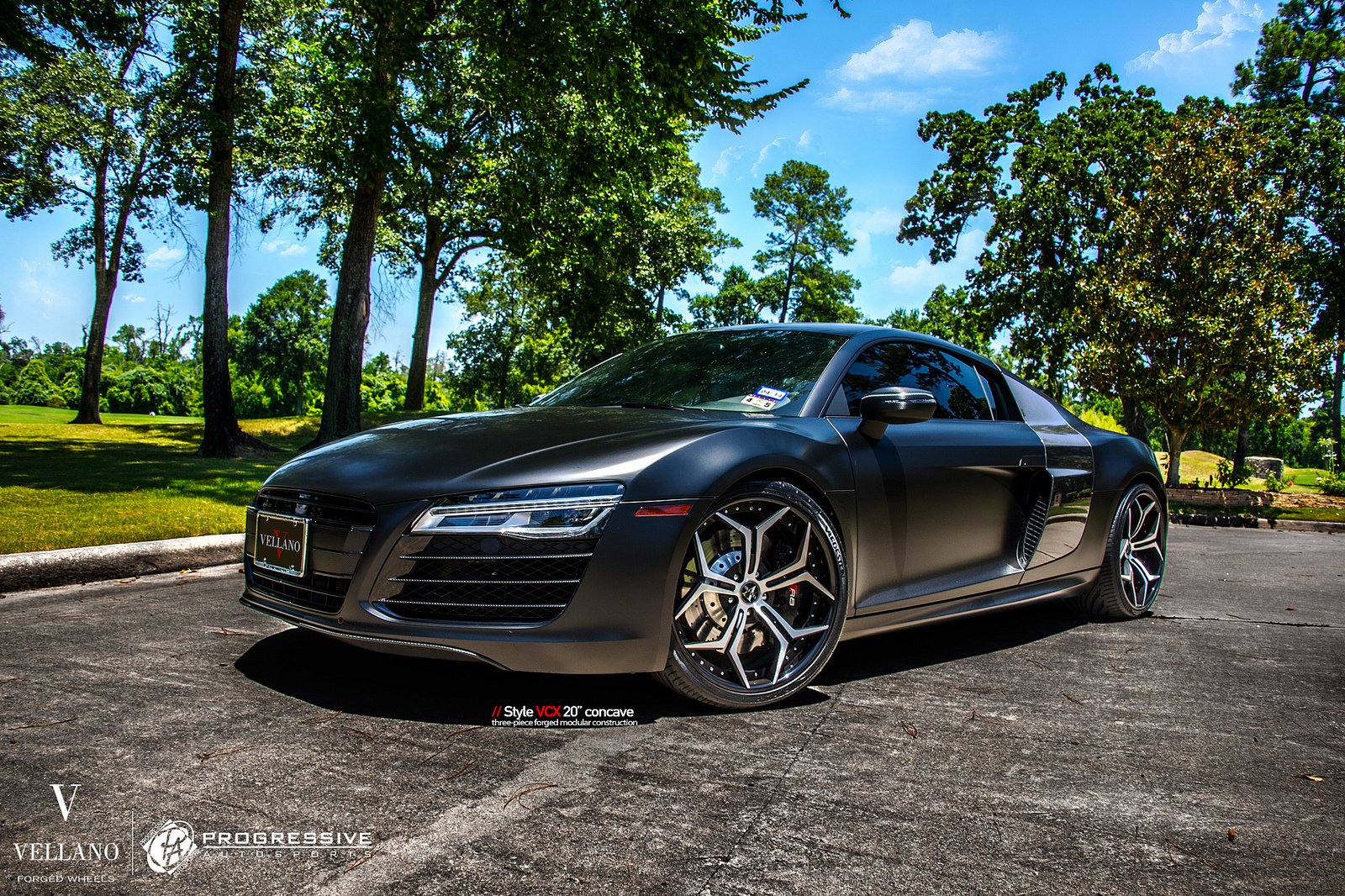 audi, R8, V8, Vellano, Wheels, Tuning, Cars, Black Wallpaper