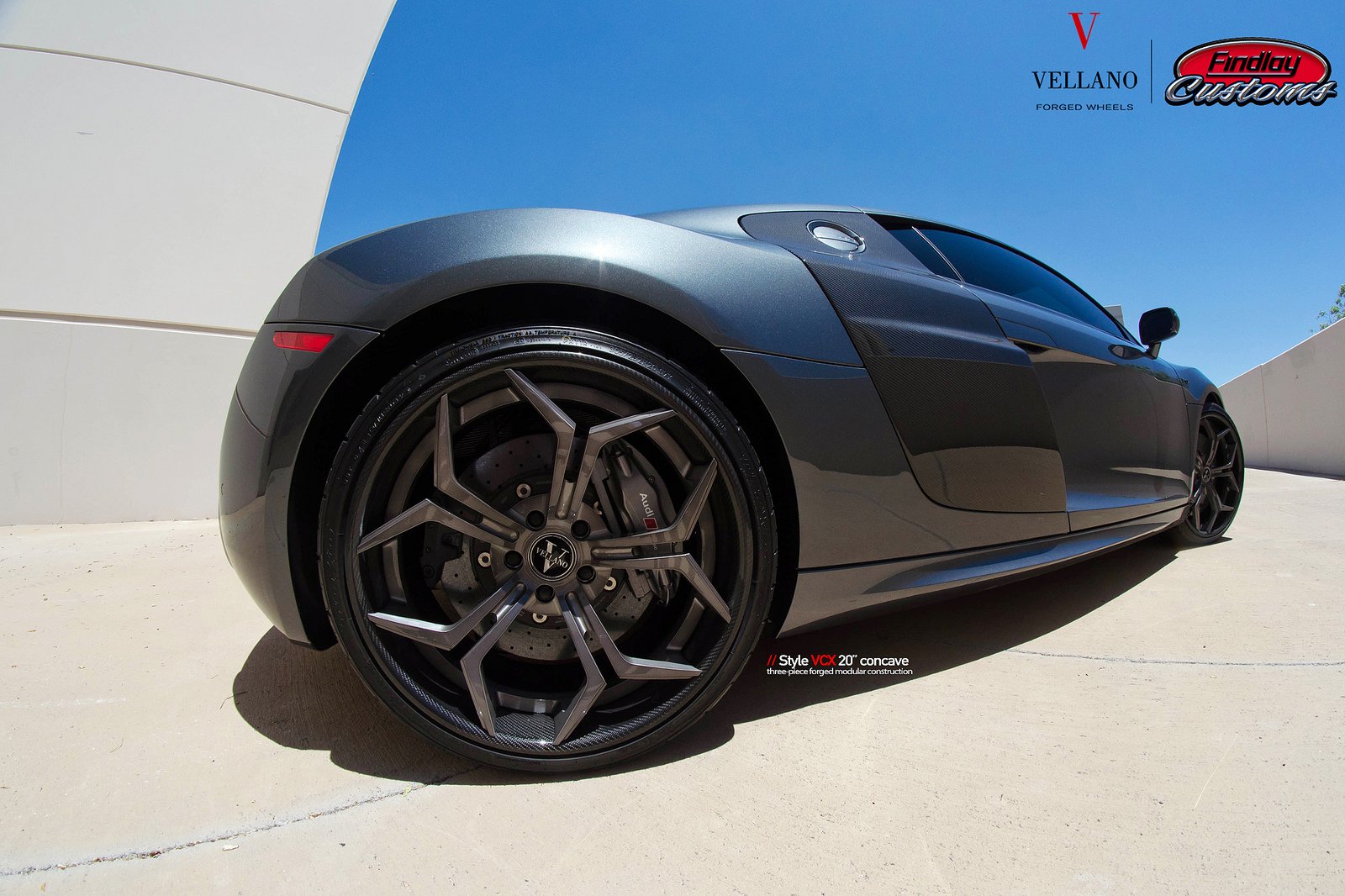 audi r8, Black, Cars, Tuning, Vellano, Wheels Wallpaper