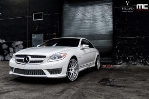 mercedes, Cl63, Amg, White, Vellano, Wheels, Tuning, Cars