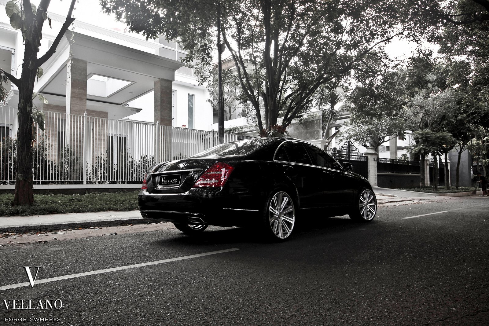 mercedes, Class s, W221, Black, Vellano, Wheels, Tuning, Cars Wallpaper