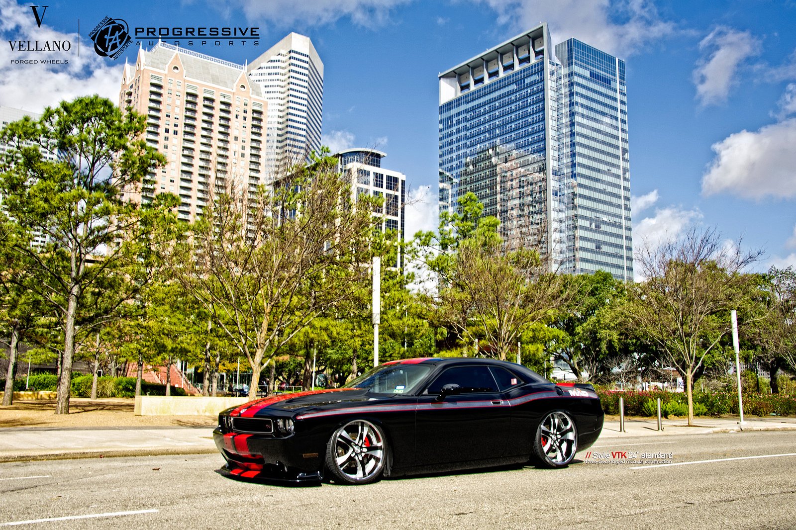 dodge, Challenger, Supercharger, Black, Vellano, Wheels, Tuning, Cars Wallpaper