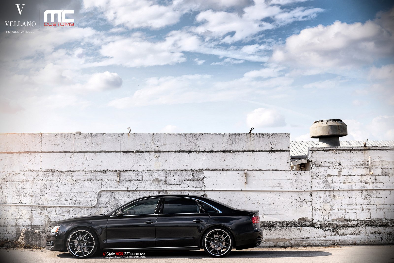 audi, A8, Black, Germany, Vellano, Wheels, Tuning, Cars Wallpaper