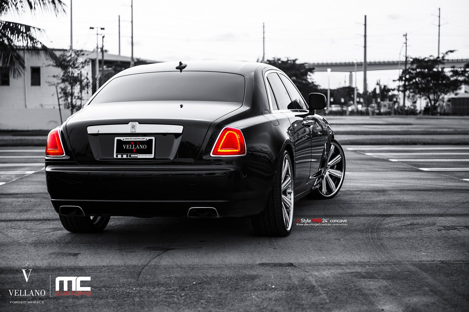 black, Cars, Ghost, Rolls, Royce, Tuning, Vellano, Wheels Wallpaper