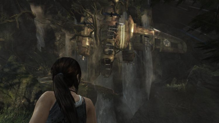 tomb, Raider, Lara, Croft, Plane HD Wallpaper Desktop Background