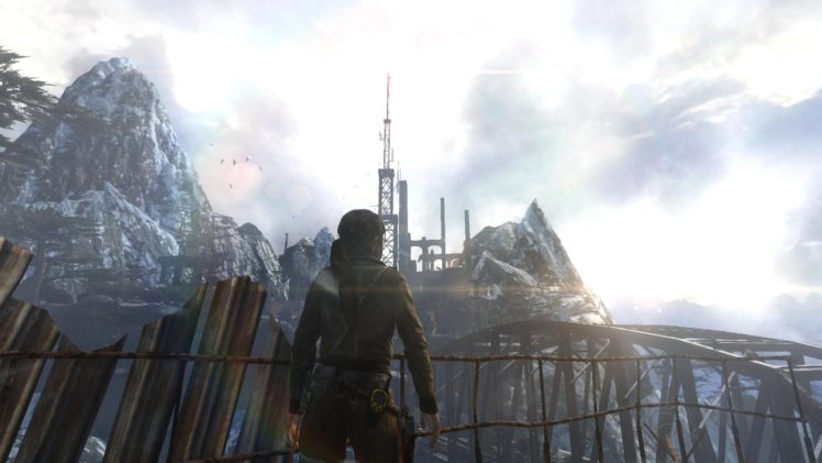 tomb, Raider, Lara, Croft, Mountains, Snow, Cold, Crow, Crows HD Wallpaper Desktop Background