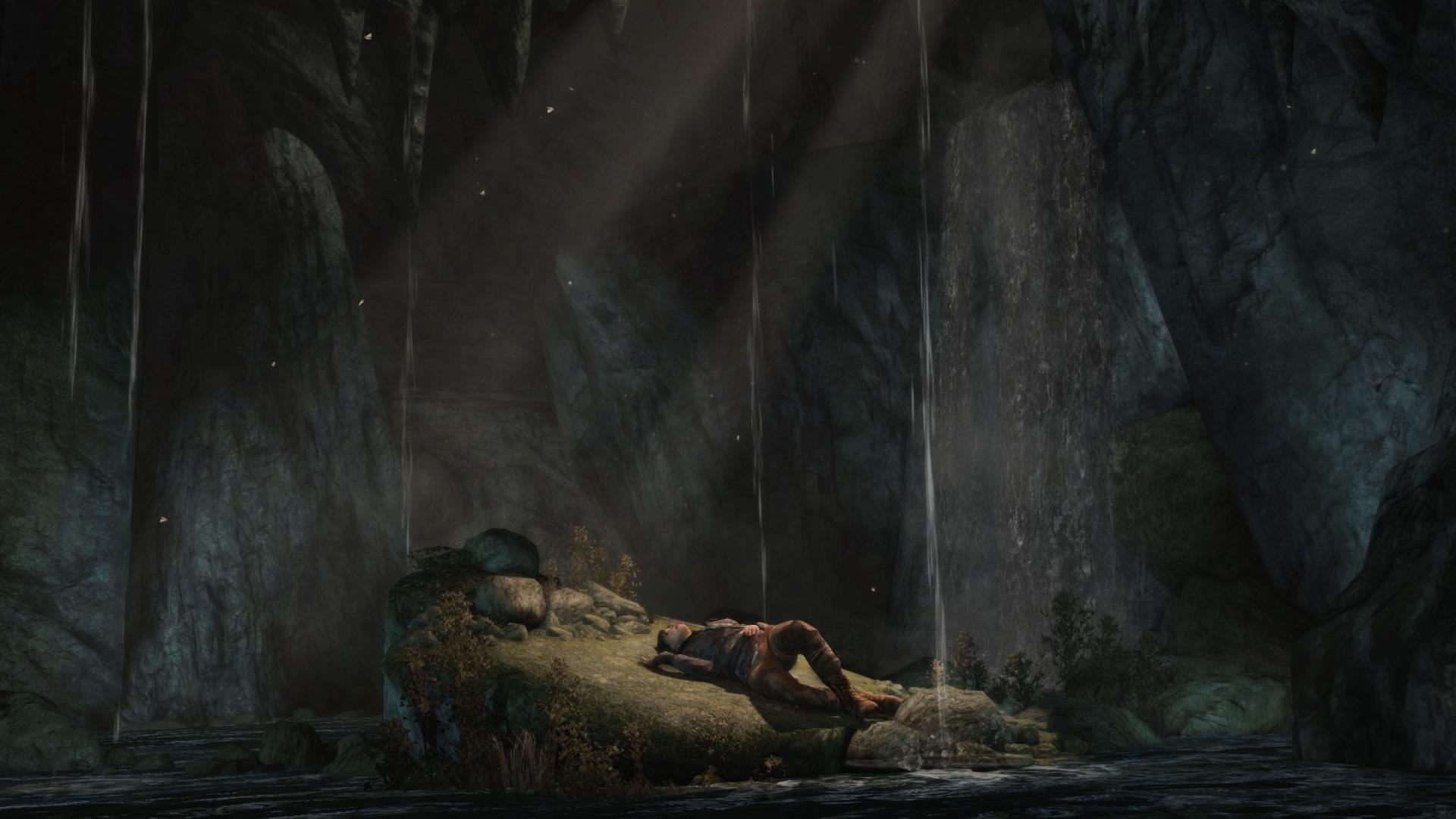 tomb, Raider, Lara, Croft, Cave Wallpaper