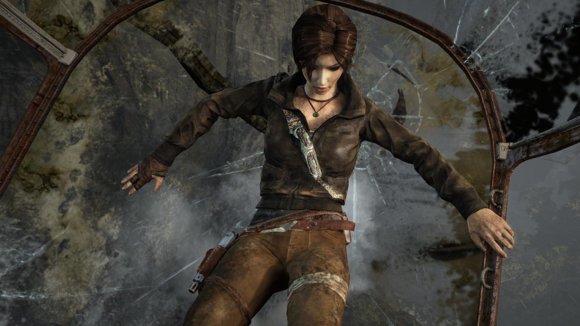 tomb, Raider, Lara, Croft, Plane Wallpaper