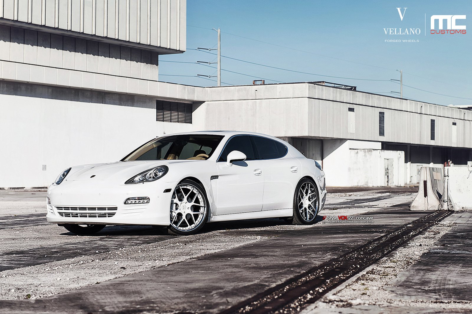 white, Cars, Panamera, Porsche, Tuning, Vellano, Wheels Wallpaper