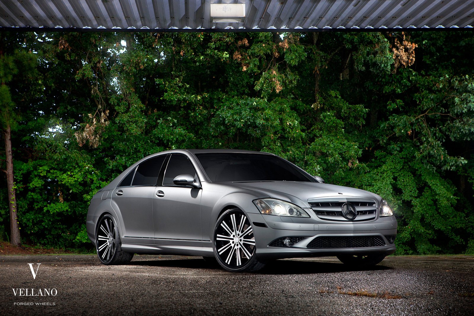 mercedes, S550, Grey, Vellano, Wheels, Tuning, Cars Wallpaper
