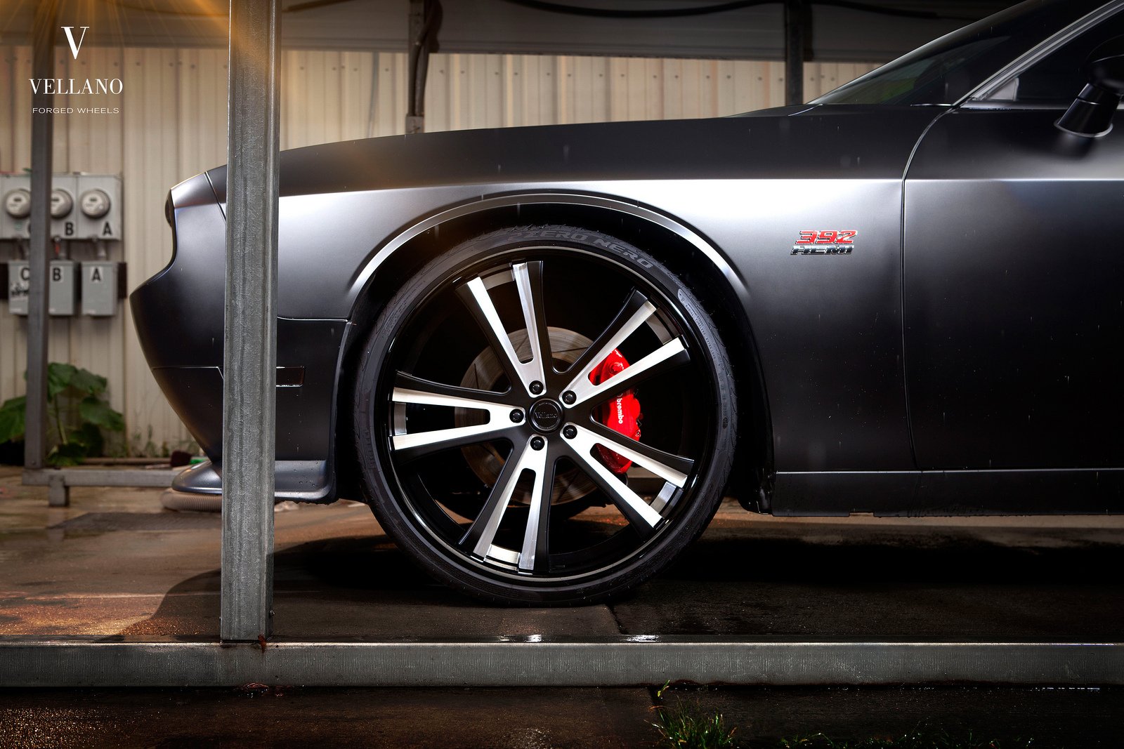 cars, Challenger, Dodge, Supercharger, Black, Tuning, Vellano, Wheels Wallpaper