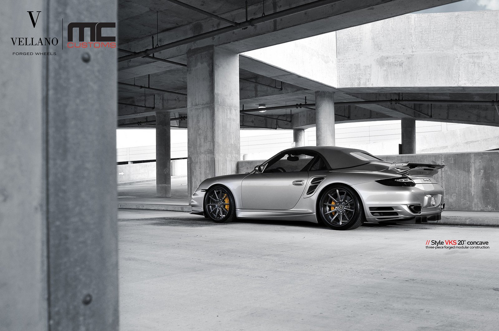 porsche, 997, Turbo, Convertible, Grey, Vellano, Wheels, Tuning, Supercars Wallpaper