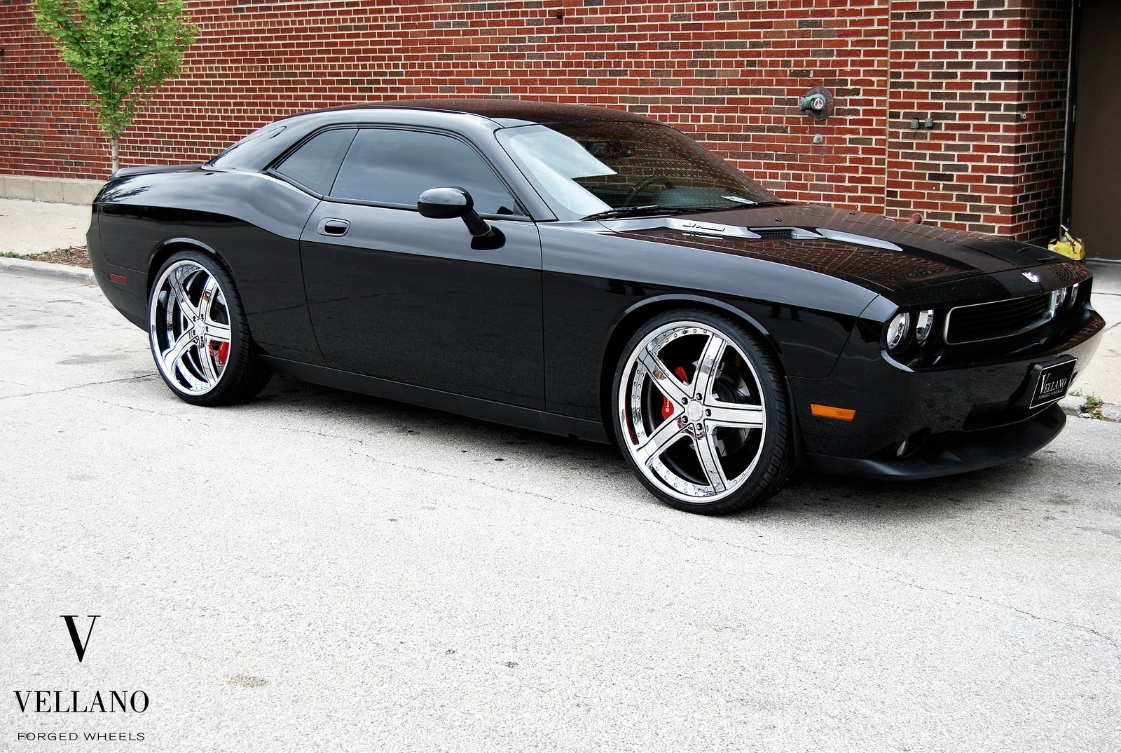 black, Cars, Challenger, Dodge, Supercharger, Tuning, Vellano, Wheels Wallpaper